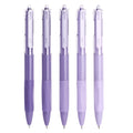 Eoozwa 5PCS Gel Ink Retractable Pens: Black Ink 0.5mm medium Fine Point Pen Set, Extra Smooth Tip No Bleed Smear Smudge Refillable Clickable