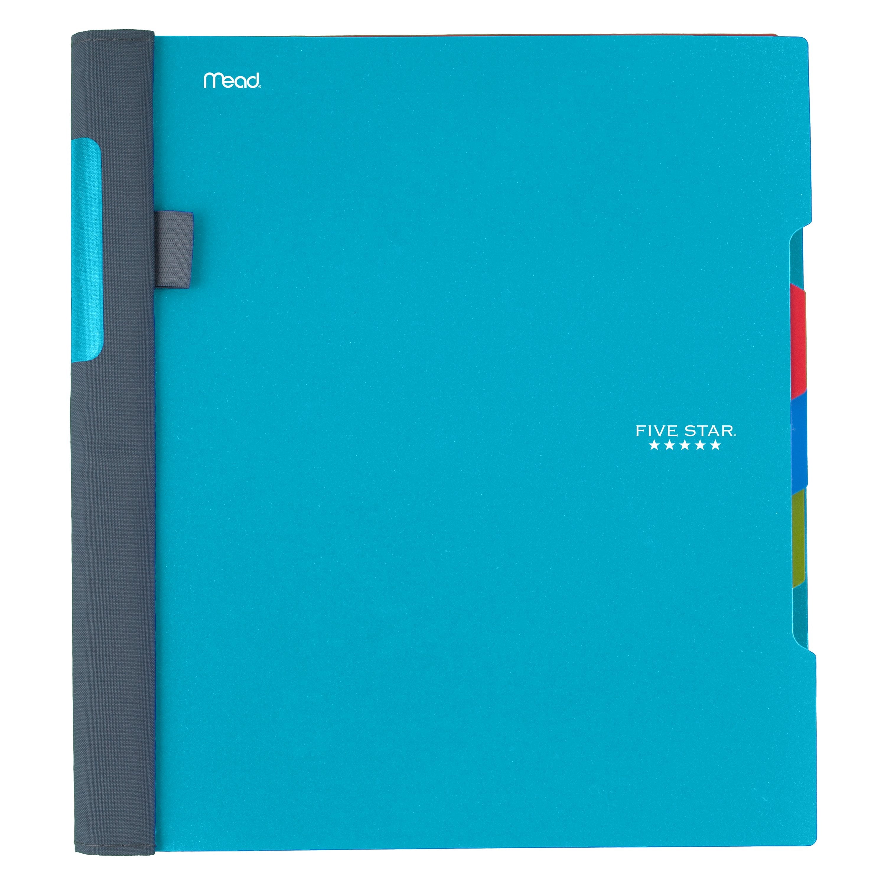 Five Star Advance Notebook, 3 Subject, College Ruled, Assorted Colors (08285)