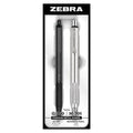 Zebra Pen G-750 and M-701 Retractable Gel Pen/Pencil Gift Set, Premium Metal Barrel, Medium/Fine Point, 0.7mm, 2-Pack (10512)