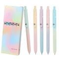 Gel Pens, Fine Point Pens, 5 Pack Rollerball Pen, Extra Fine Point Pens Black Liquid Gel Ink Pen Set, Fine Tip Pens for Writing Note Taking