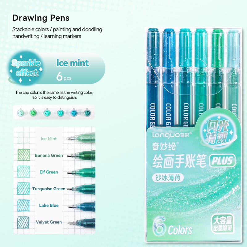 Set, Color s, Smooth Rollerball Tip, Metallic Sparkly s for Coloring