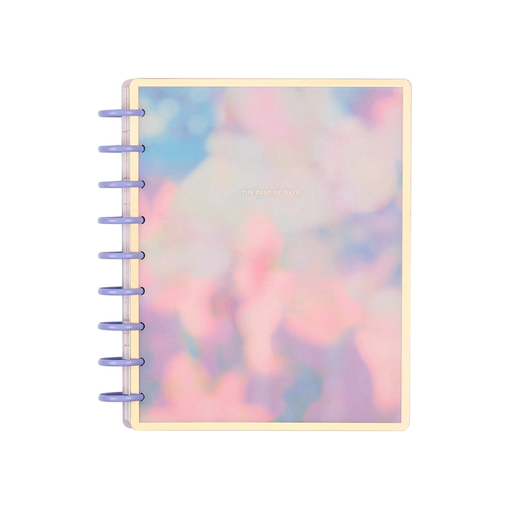 Happy Planner Blurred Fleurs Dated 12-Month Planner, July 2026  June 2027, Classic Size, Dashboard Layout, Disc-Bound, 3 Bonus Months, 2 Sti