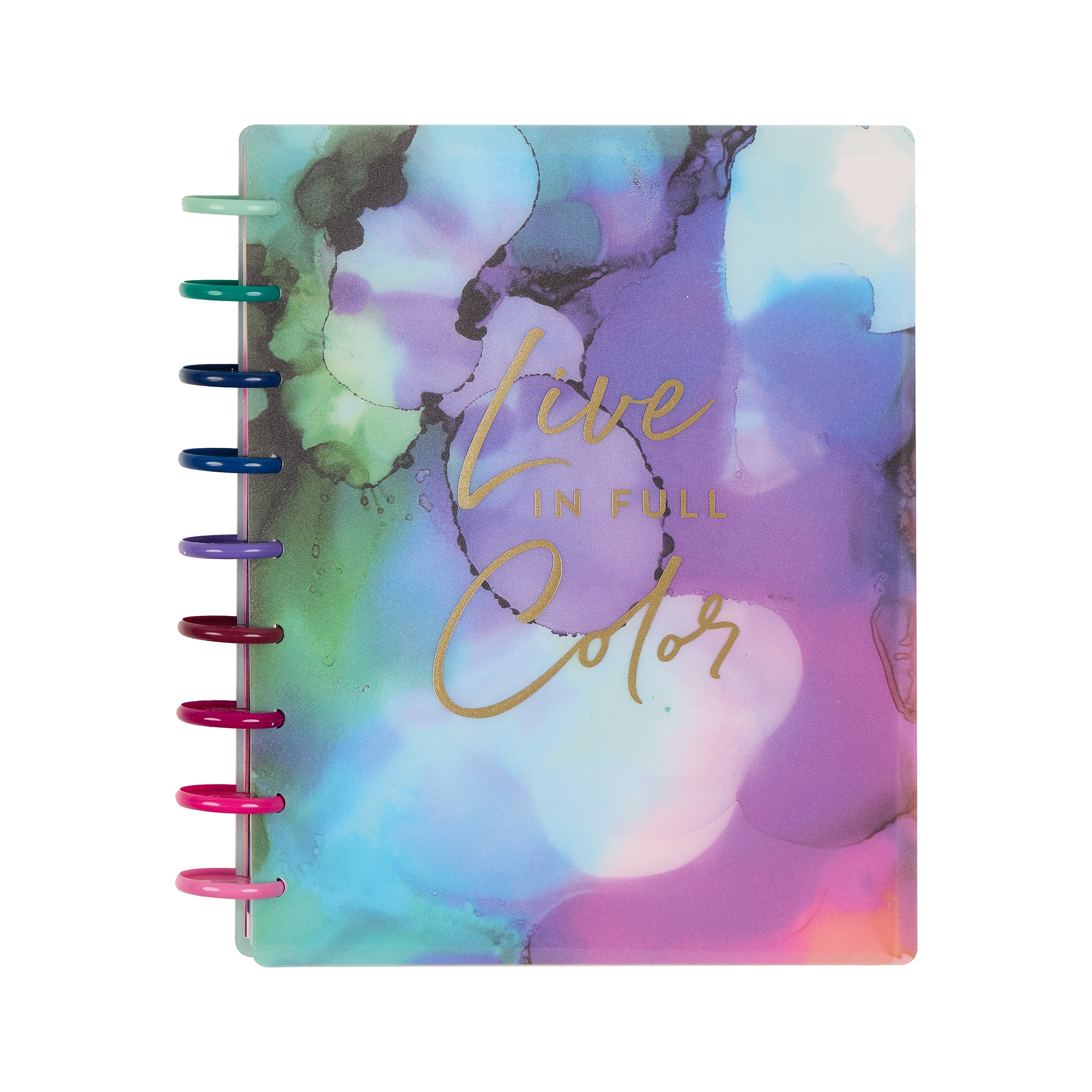 Monthly Weekly Classic PlannerJan- December 2026 Live in Color, 2 Sticker Sheets Included, Disc Bound