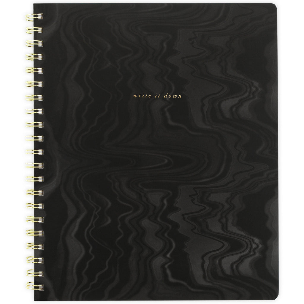 hardcover notebook, 160 pages, large, 9" x 11"