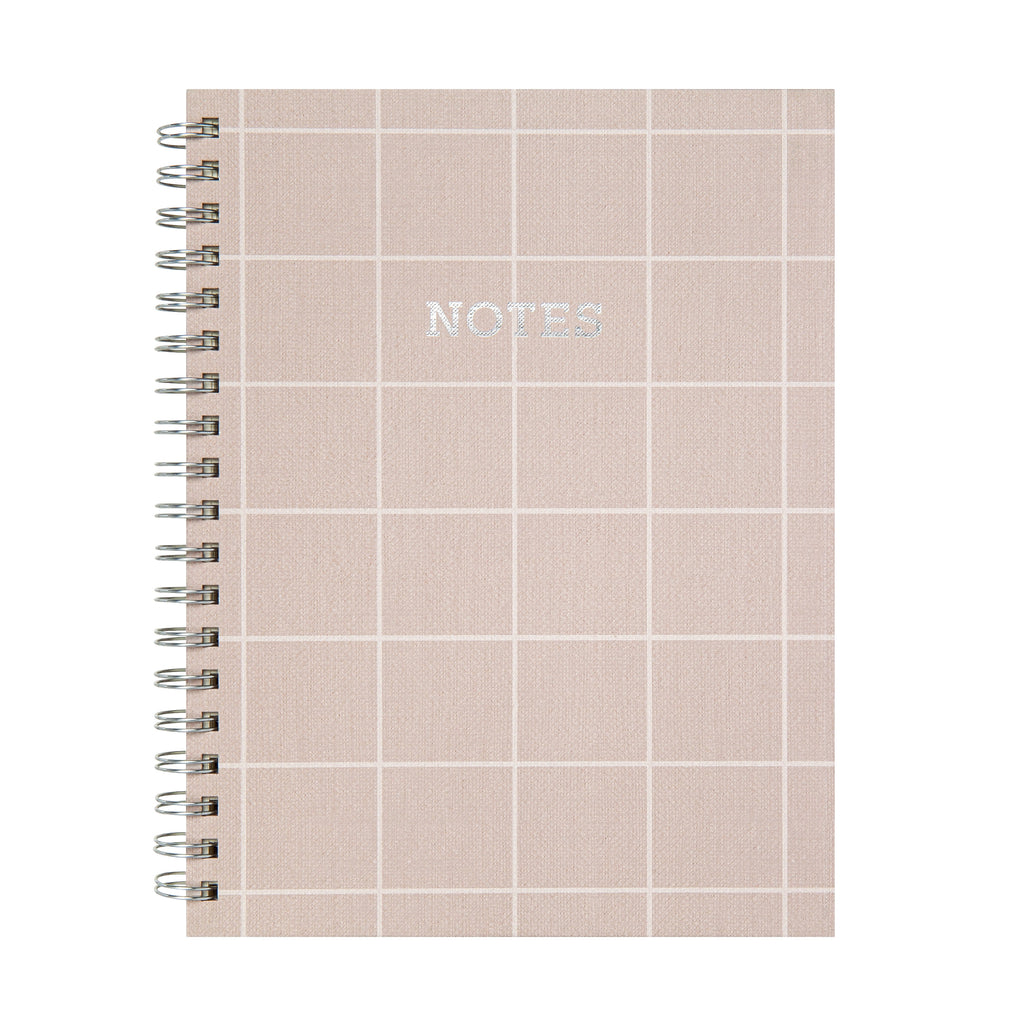 Notepad, 7.4" x 9.75", Checked Tan, 105 Sheets