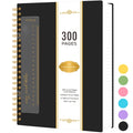 A4 Spiral Notebook, 8.5" x 11" Large Hardcover College Ruled Journal, 300 Pages Lined Paper No Bleed for Professional...