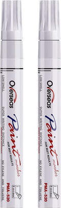 Paint Marker Permanent Markers - Oil Based, Mediuml Point, White, 2 Count