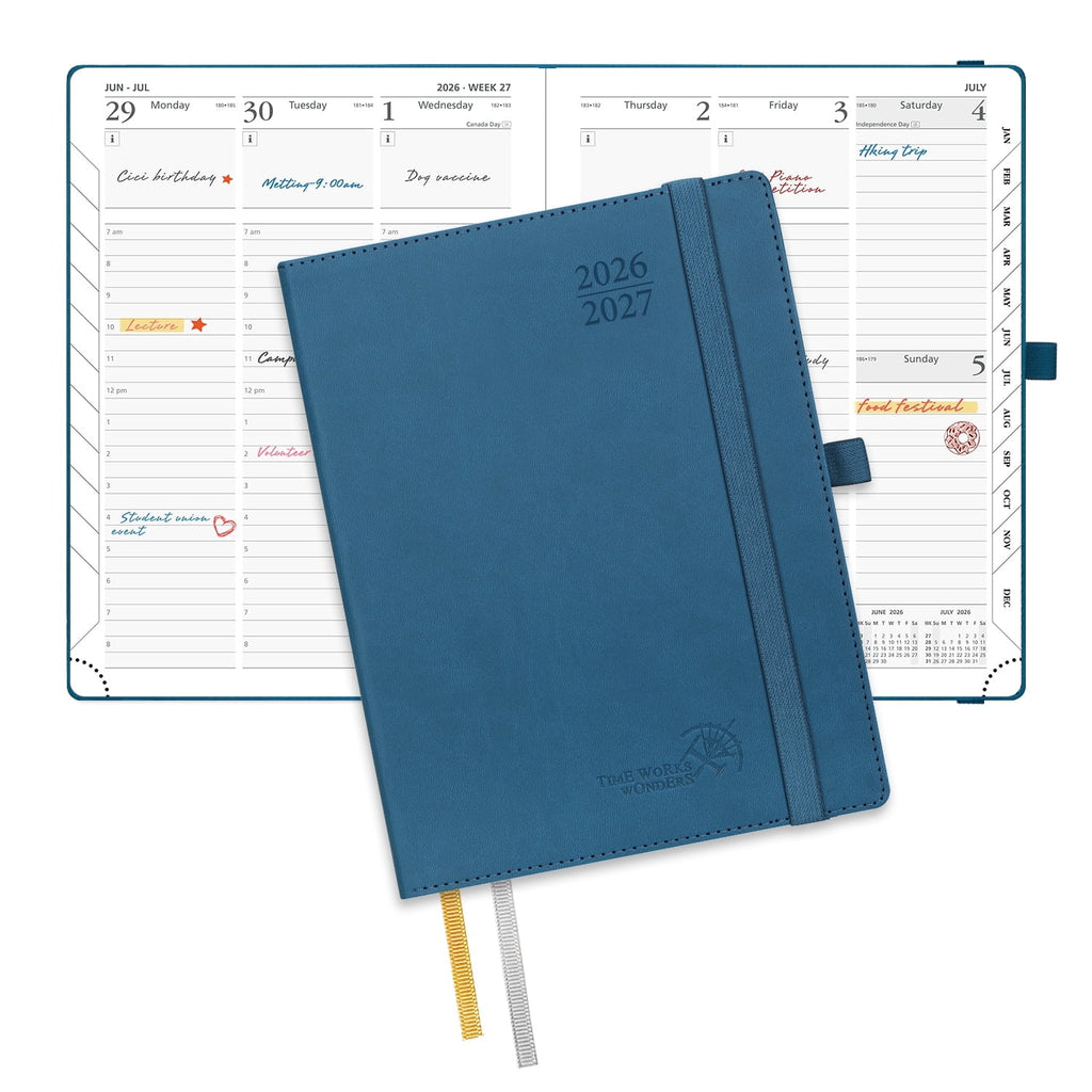 Academic Planner 2026-2027, 6.5"x8.5", Weekly and Monthly Calendar (Jul.26-Jun.27), Flexible Cover, Monthly Tabs,100 ...