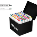 Alcohol Art Markers Set, 120 Pieces