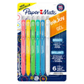 Inkjoy Gel Bright! Pens, Medium Point (0.7mm), Retractable, Assorted Opaque Ink, 6 Count