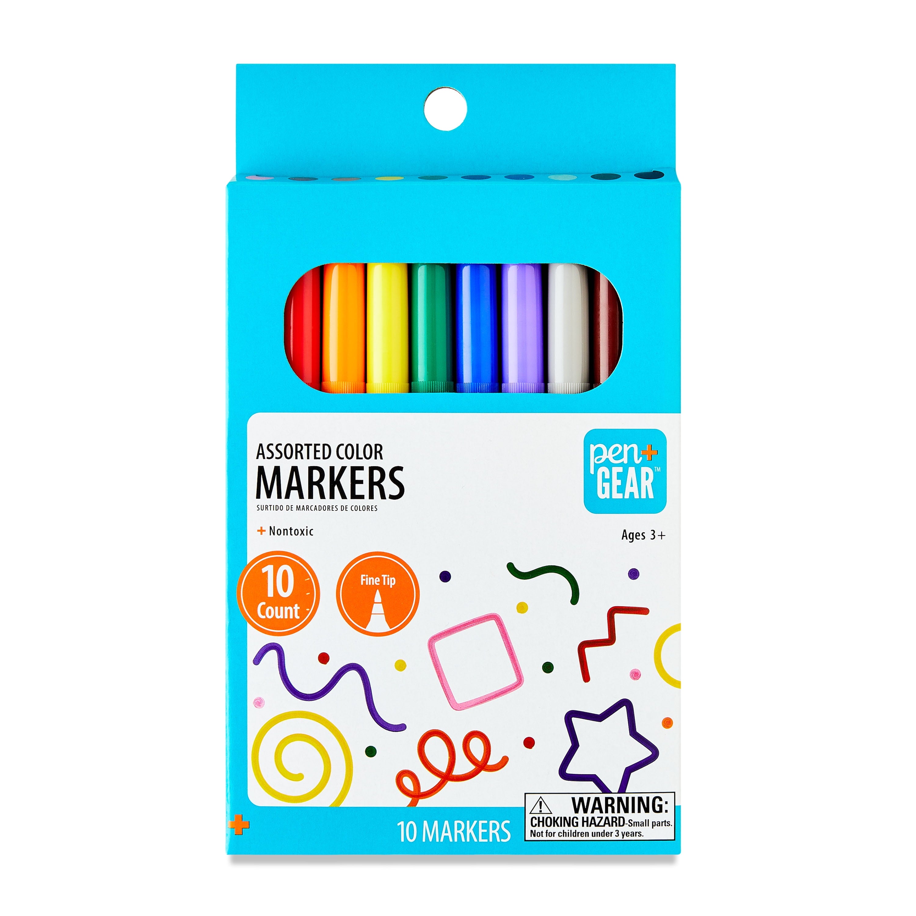 Fine Line Classic Markers, Assorted Colors, 10 Count