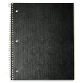 1-Subject Poly Notebook, Black, 9" x 11", 100 Sheets