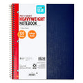 College Ruled 3-Subject Poly Notebook, Blue Sapphire, 9" x 11", 120 Sheets