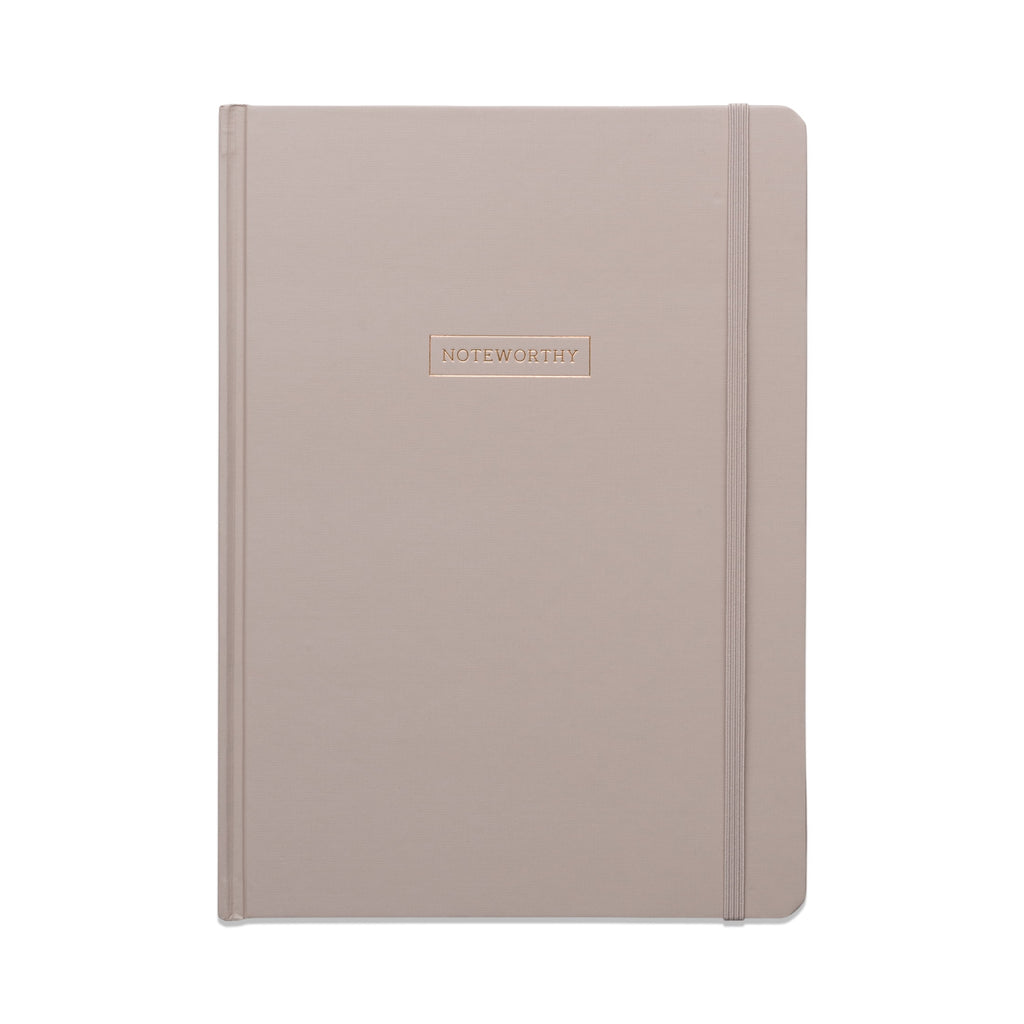 Pen + Gear Hardcover Journal, Taupe, 7.5" x 10.25", 200 Lined Pages