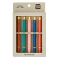 Retractable Gel Pens, Medium Point, 0.7 mm, Black Ink, 5 Count
