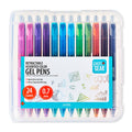 Retractable Gel Ink Pens, Medium Point, 0.7mm, Assorted Ink, 24Count