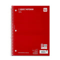 Pen+Gear Wide Rule 1 Subject Notebook, 8” x 10.5”, Red, 70 Sheets, New