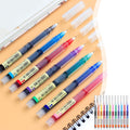 point Set, 12 Pieces Rolling 0.5 Mm Japanese Fast Drying Point Liquid Ink Glossy Writing For Office Supplies