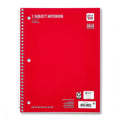 1-Subject Notebook, 8" x 10.5", Red, 70 Sheets