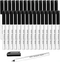 Permanent Marker, 30 Pack Ultra Fine Point Black Permanent Marker set, Works on Plastic,Wood,Stone,Metal and Glass fo...