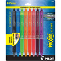 FriXion Clicker Erasable Gel Ink Pens, Fine Point, 0.7mm, Assorted Ink, 8 Count