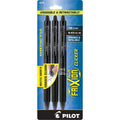 Frixion Clicker Erasable Gel Pens, Fine Point, Black Ink, 3 Count