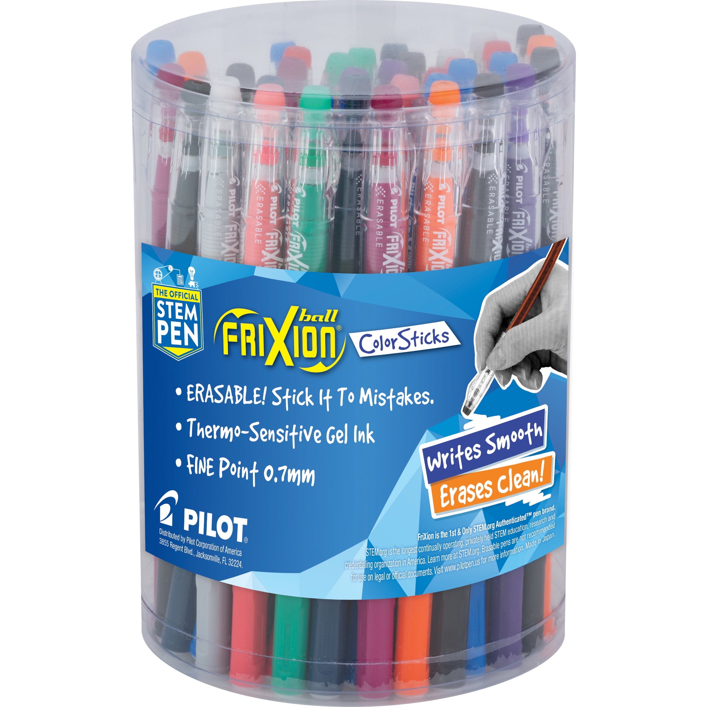 Frixion Colorsticks Erasable Gel Pens, Fine Point, Assorted Ink Colors, 36 Count