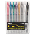 G2 Metallics Gel Ink Pens, Fine Point (0.7 mm), Assorted Ink, 8 Count