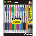 Pilot G2 Premium Retractable Gel Ink Pens, Extra Fine Point (0.5mm), Assorted, 10 Count