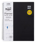 M/W Planner, Large (9" x 11"), Black, 15-Month: Apr 2026 - Jun 2027