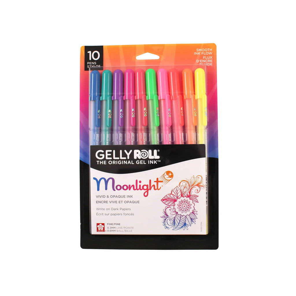 Gelly Roll Moonlight Pen Set, Fine, 10-Colors