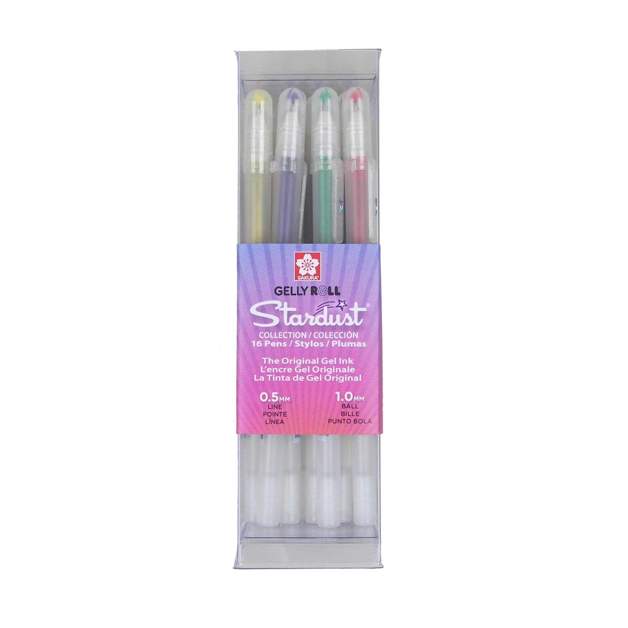 Sakura Gelly Roll Stardust Gel Pen Cube Set, 16-Pens