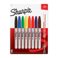 Sharpie Permanent Markers, Fine Point, Classic Colors, 8 Count
