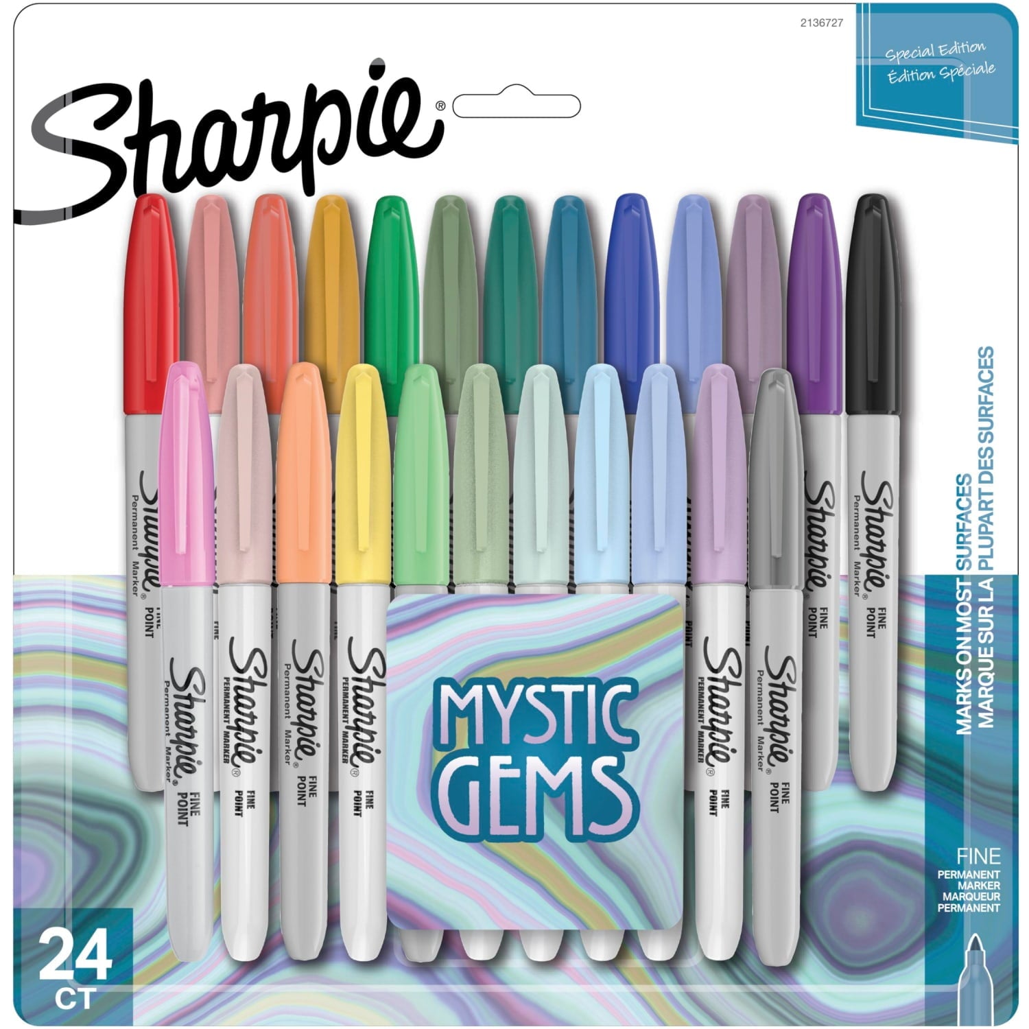 Markers, Fine Point, Featuring Color Markers, Assorted, 24 Count
