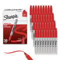 Permanent Markers, Fine Point, Red, 36 Count