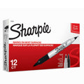 Markers, Fine and Ultra Fine, Black, 12 Count