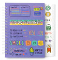 To Do Notebook with Stickers, Undated Daily Planner Organizer, Cute Productivity Journal for School Use, Student Plan...