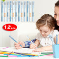 UNLLLL 12 Super Fine Tip Ballpoint Pen Set 0.5mm Fine Tip Gel Pens For Exams, Bible Journaling, Notes, Sketching, Smoothing (10ml), for Stud