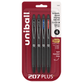 207 Plus+ Gel Pens, Medium Point (0.7mm), Assorted Ink, 4 Count