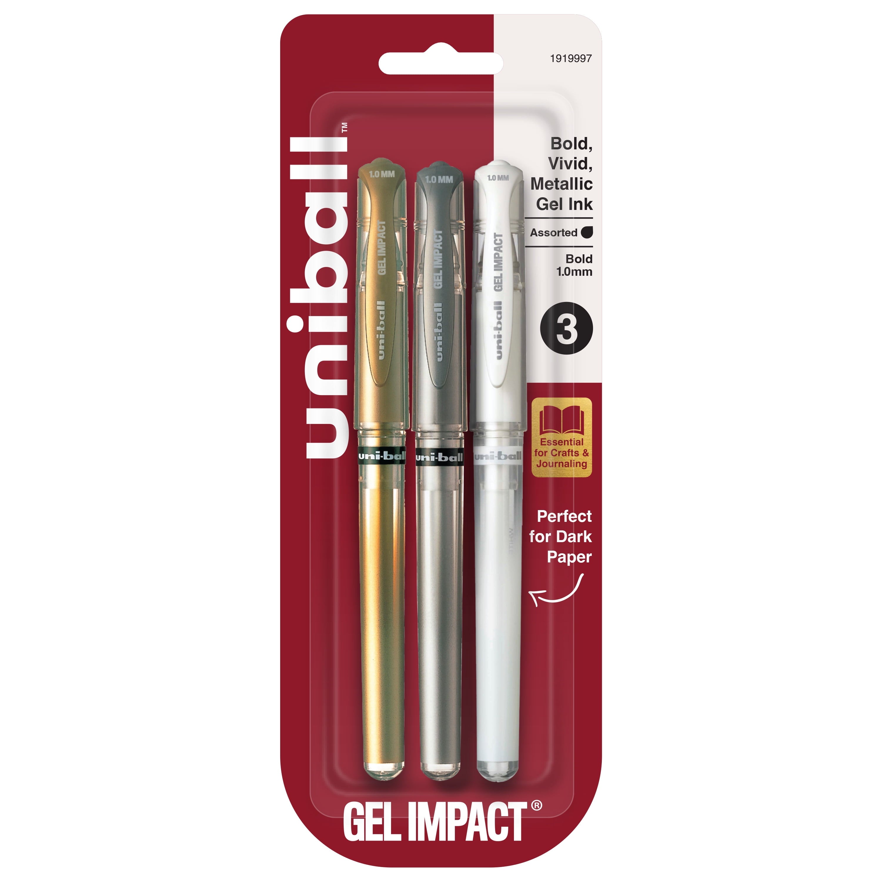 Gel Pens, Assorted Marvelous Metallics Ink, Bold Point, Assorted Barre ...
