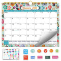 2025 Wall Calendar, 18 Months Daily Planner Agenda Monthly Planner for Home Office Classroom with 2 Pcs Planner Stick...