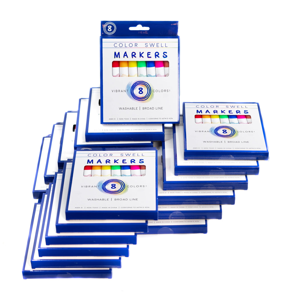 Washable Markers Bulk 18 Pack, 8 markers Per Pack, 144 Total - Image 3