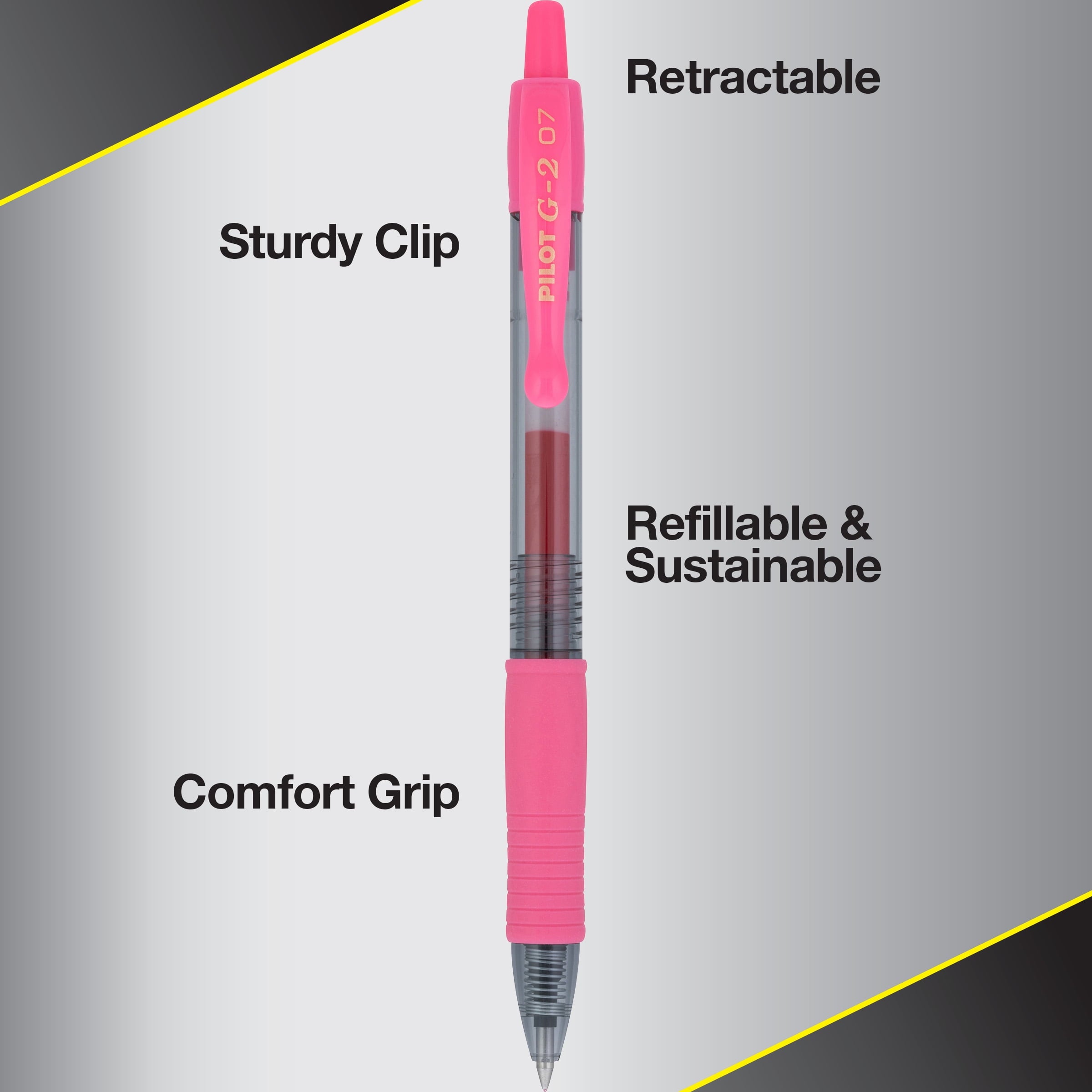 Pilot G2 Retractable Gel Pens, Pink Premium, 0.7mm Fine Point, Assorted Colors, 5 Count - Image 6