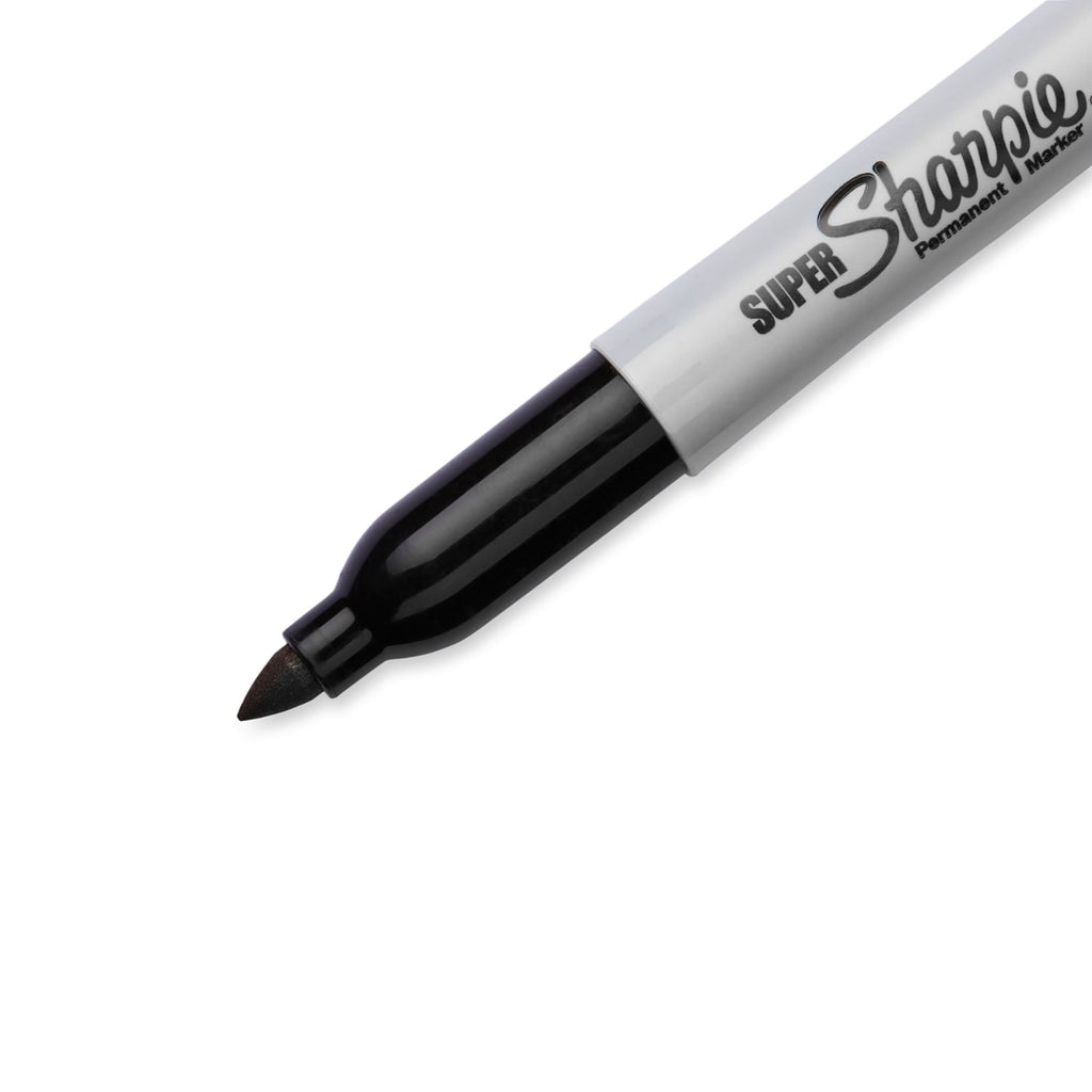 Sharpie Super Permanent Markers, Fine Point, Black, 12 Count - Image 3