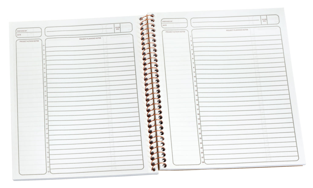 Fibre Project Planner Notebook, Spiral Bound, 84 Sheets - Image 4
