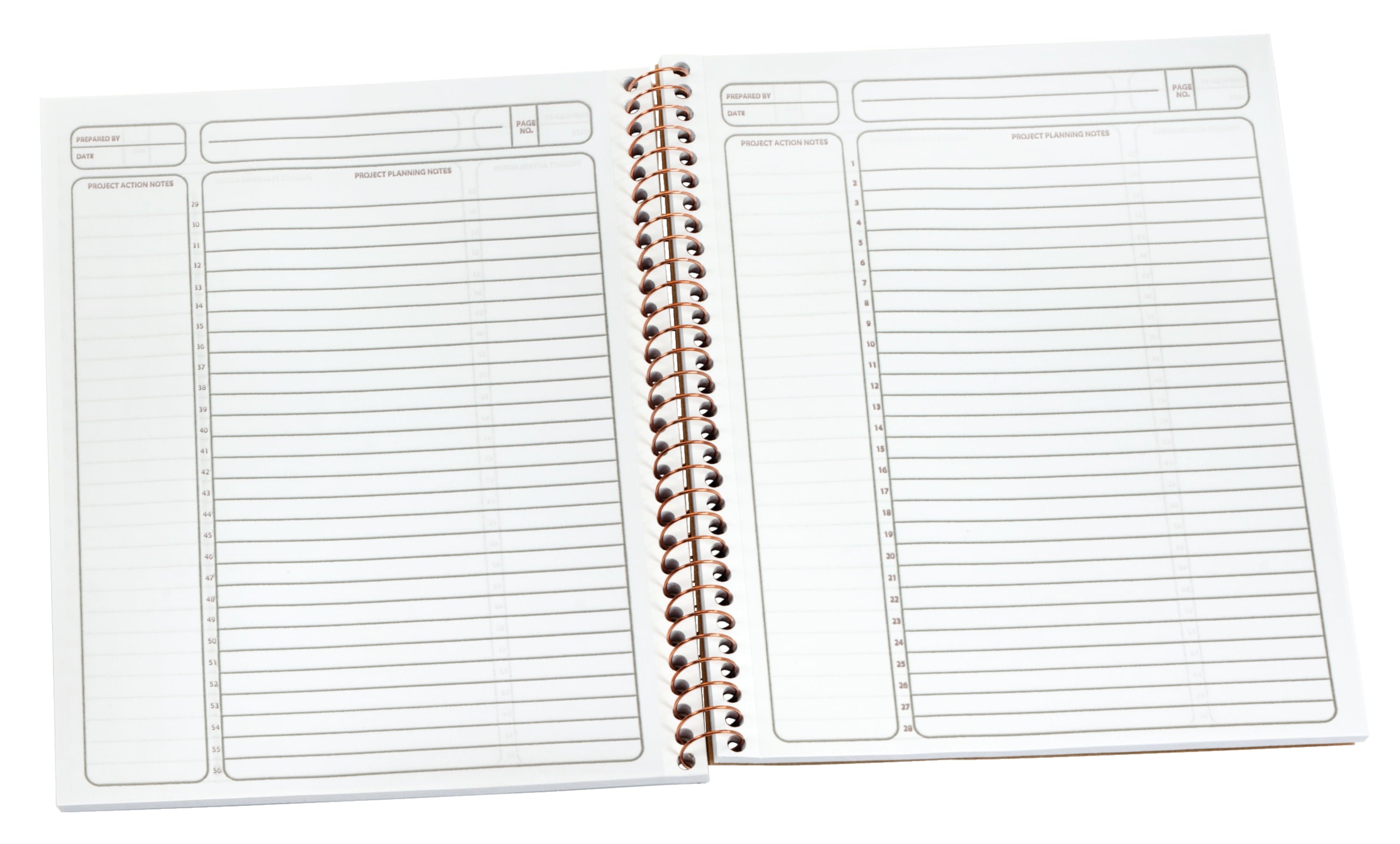 Fibre Project Planner Notebook, Spiral Bound, 84 Sheets - Image 4