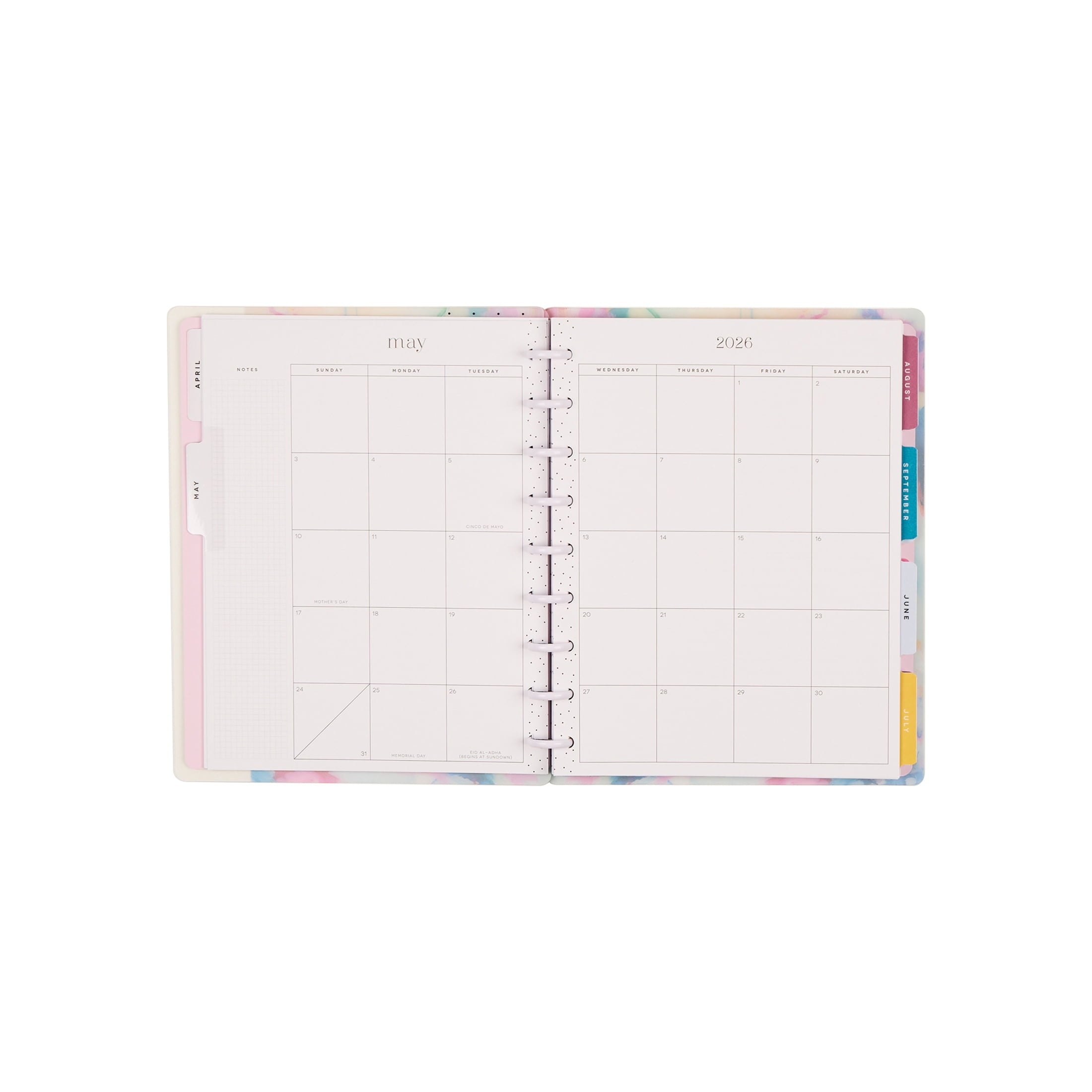 Monthly Weekly Classic Planner (7 x 9.25)Abstract Expression 15-Month April 2026-June 2027, disc bound system - Image 6