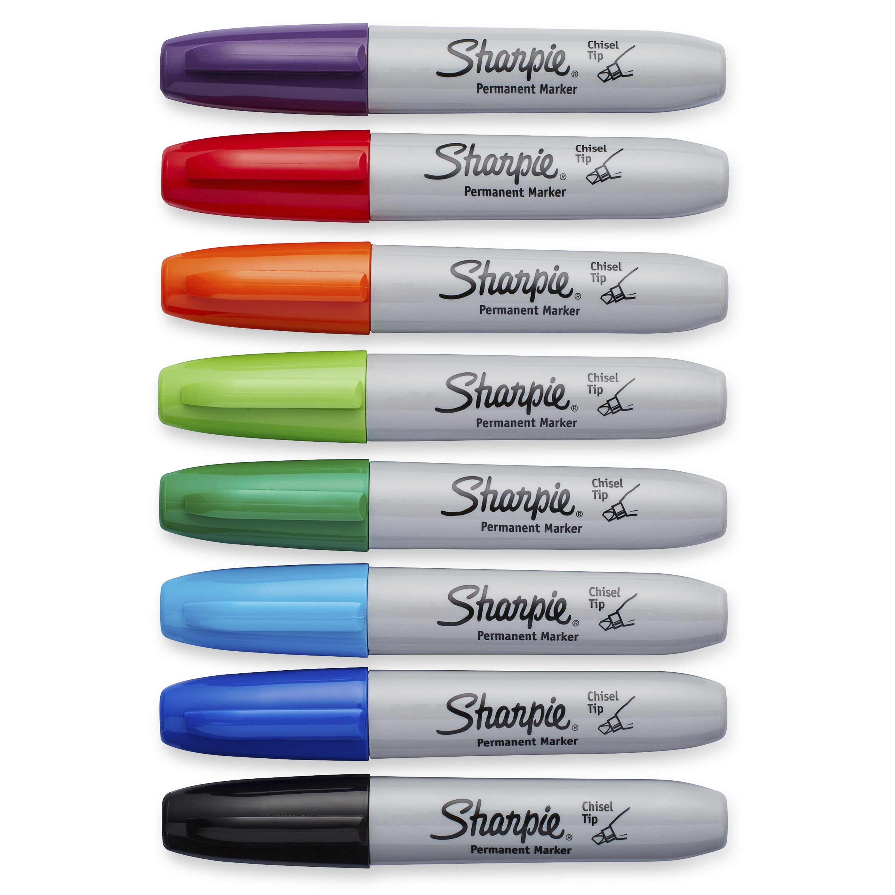 Markers, Chisel Tip, Assorted Colors, 8 Count - Image 2