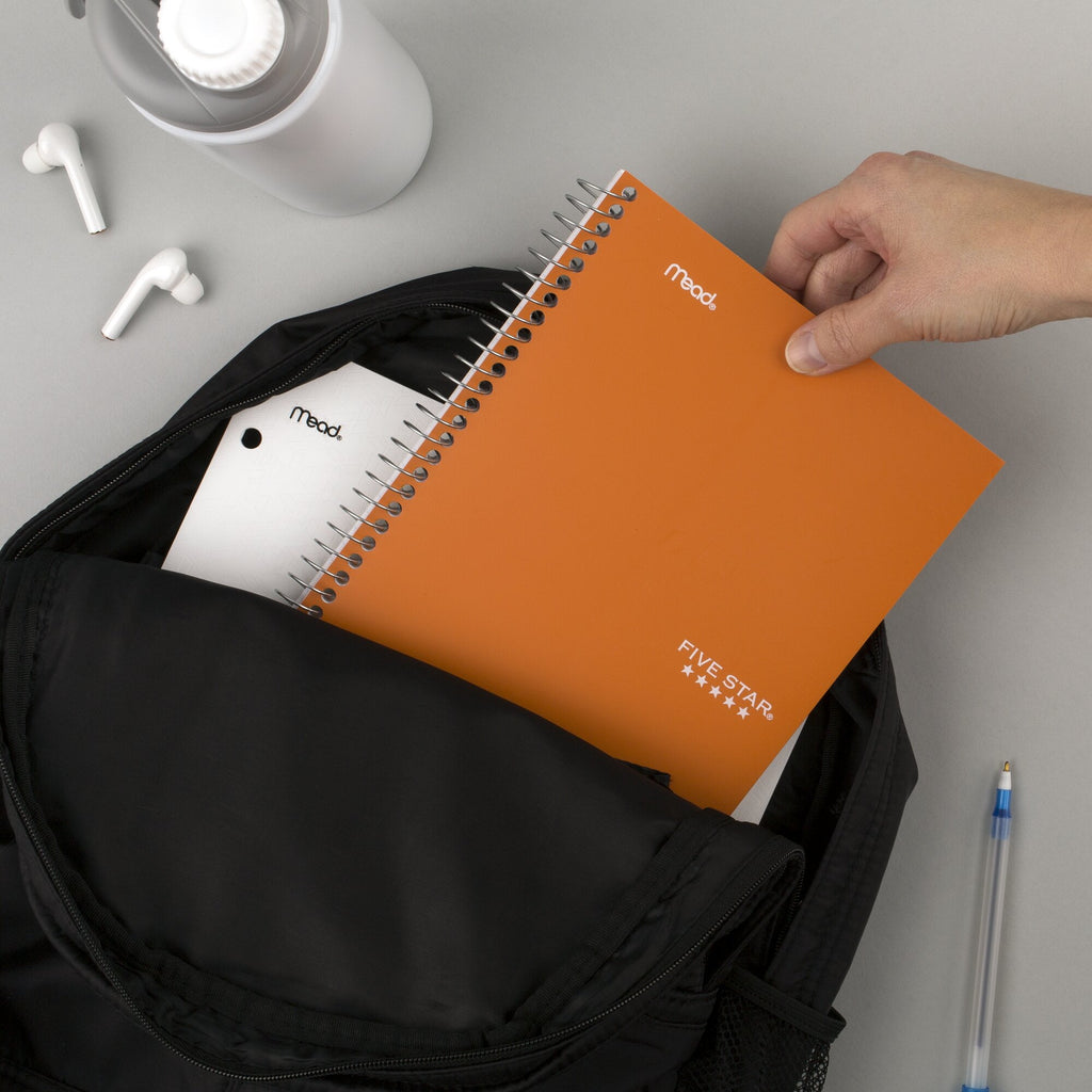 Spiral Notebook, 2 Subject, College Ruled, 6" x 9.5", Sedona Orange - Image 6