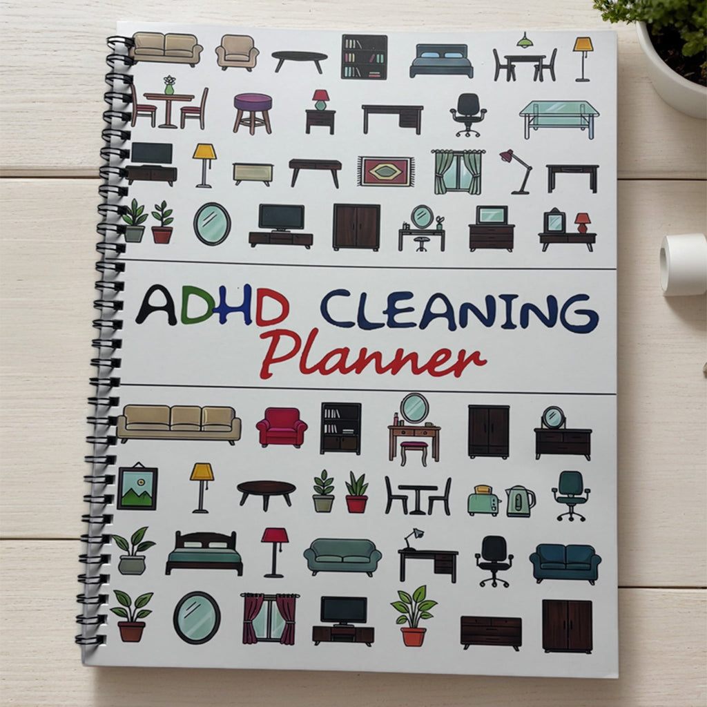 ADHD Cleaning Planner for Adults, Undated Daily Weekly Monthly Cleaning Schedule Checklist, Household Chores Organizer Notebook, 8.26 x 11.2 - Image 4